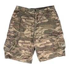Unionbay Camo Cargo Shorts Men s 36 Brown Camouflage Baggy Y2K Skater Wide