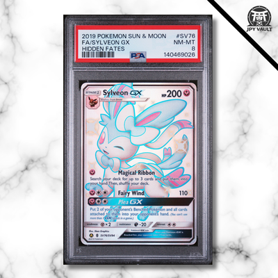 italian pokemon cards value Pokemon Card Italian - Sylveon Gx Shiny #sv76 Hidden Fates - PSA 8 NM-MINT