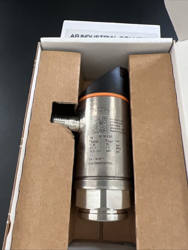 IFM ELECTRONIC PRESSURE SENSOR PN7294 PN-010-REN14-QFRKG/US V. NEW!! - 第 1/8 張圖片