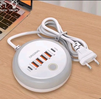 50W USB Charger Multi Ports Power Strip Socket Fast Charging Travel Charger