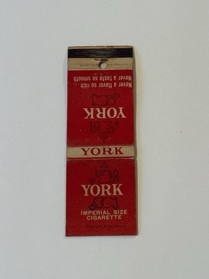 York Cigarettes Vintage Matchbook Cover 468