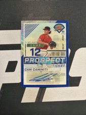 2024 Panini Prospect Edition Baseball Cam Caminiti Prospect Ticket Auto /75