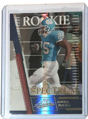 2007 Ronnie McGill Playoff Absolute Memorabilia Spectrum Black /100 RC TAR HEELS