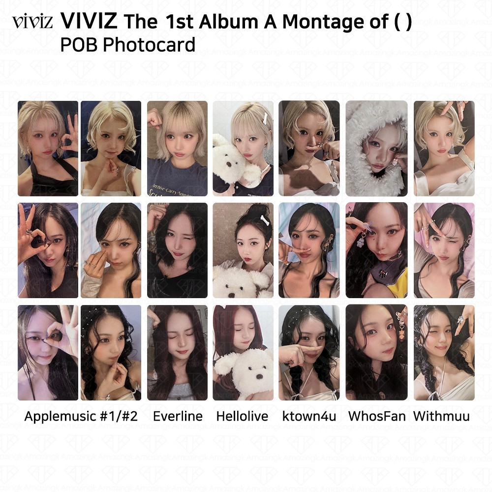 VIVIZ The 1st Album A Montage of () POB Photocard KPOP K-POP