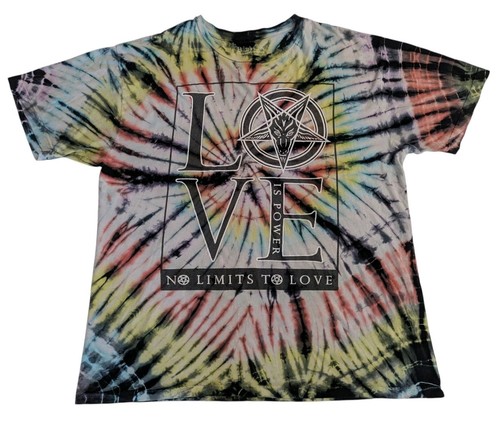 Black Craft Cult Tie Dye T-Shirt Size XXL? Love Is Power No Limits To Love