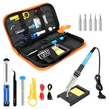 Profi Lötkolben Set Lötset Feinlötkolben Regelbar Soldering Iron Kit 60W NEU