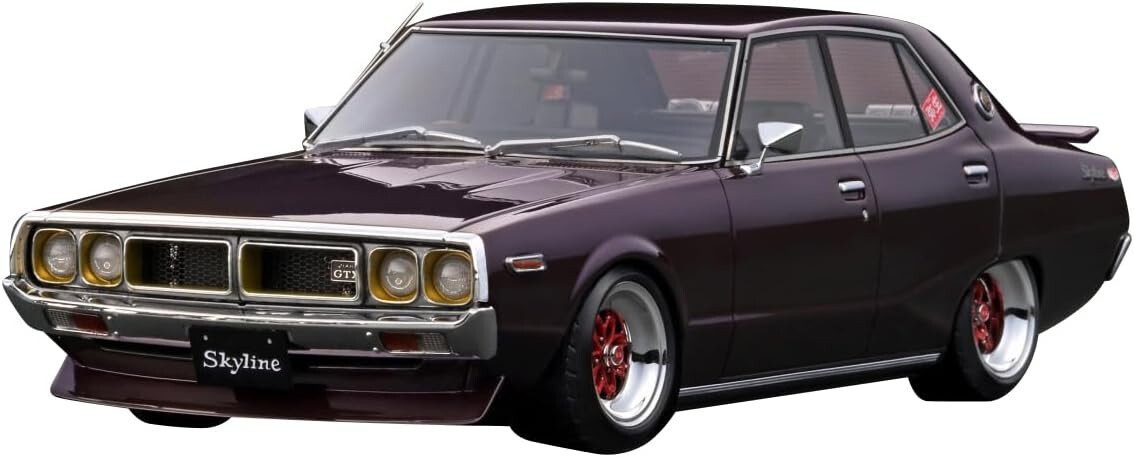 модель зажигания 1/18 Nissan Skyline 2000 GT-X (GC110) Фиолетовый IG3270