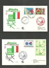 ITALY 1980 ALITALIA  AIRBUS FIRST FLIGHTS   ROMA JEDDAH  ROMA    MNH