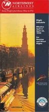 Northwest Airlines system timetable 4/5/98 [3080] Buy 4+ save 25%