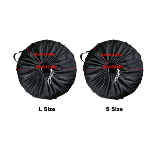 25/31" Universal Car Tire Cover w/Handle for RV Truck Trailer Camper Spare Wheel - Picture 2 of 12