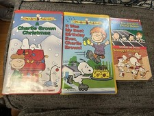 Peanuts/Charlie Brown 90s VHS lot