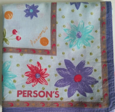 HANDKERCHIEF VINTAGE BANDANA PATTERN COTTON 17" POCKET SQUARE HANKY MEN