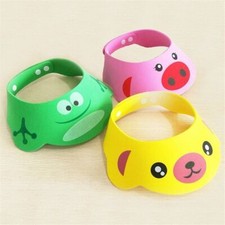 Bathing Shower Kids Adjustable Shield Cap Baby Hat Shampoo Hair Wash Face