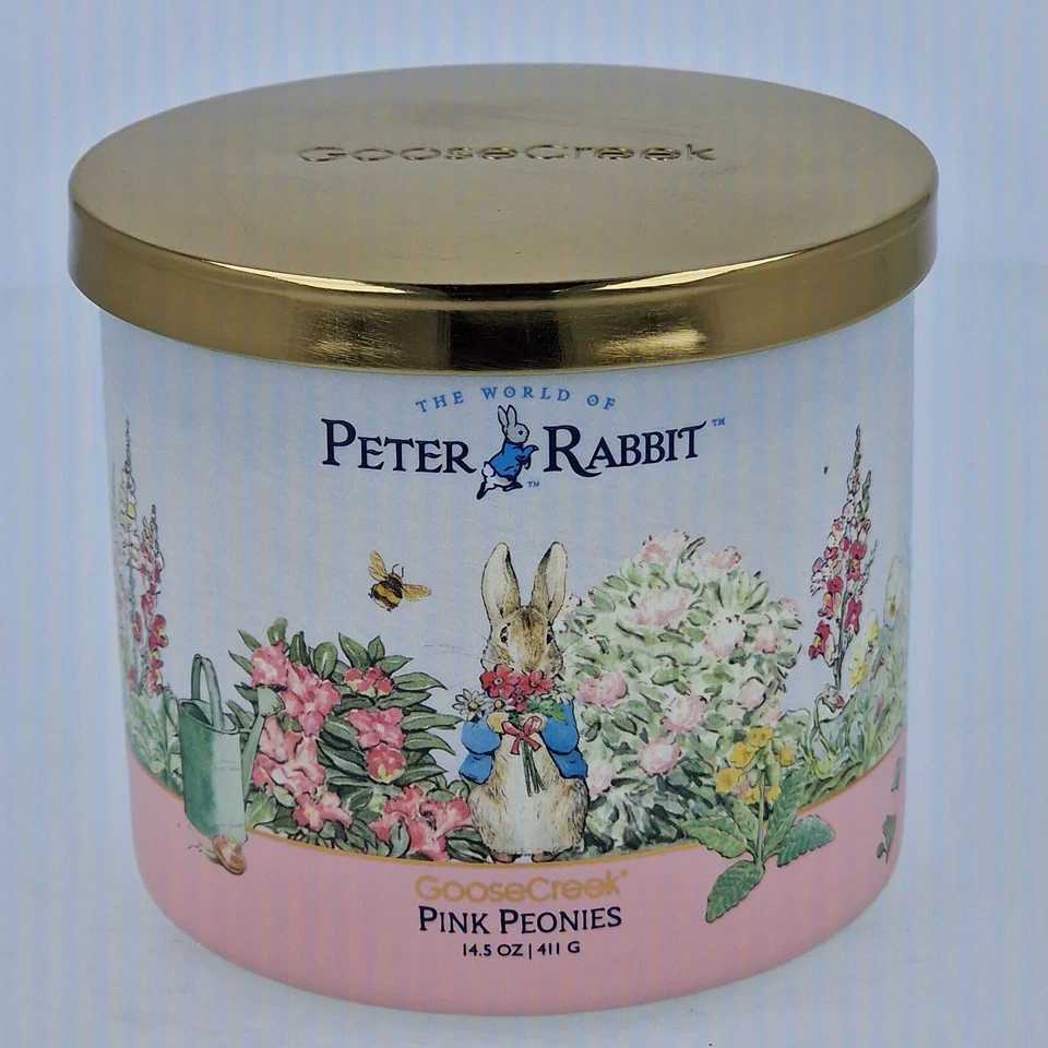 Goose Creek Candle Peter Rabbit™ Kerze Limited Edition 411g Pink Peonies *NEU* - Bild 1 von 1