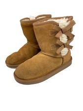 Koolaburra By UGG Women's US 3 Victoria Short Chestnut Faux Fur Boots