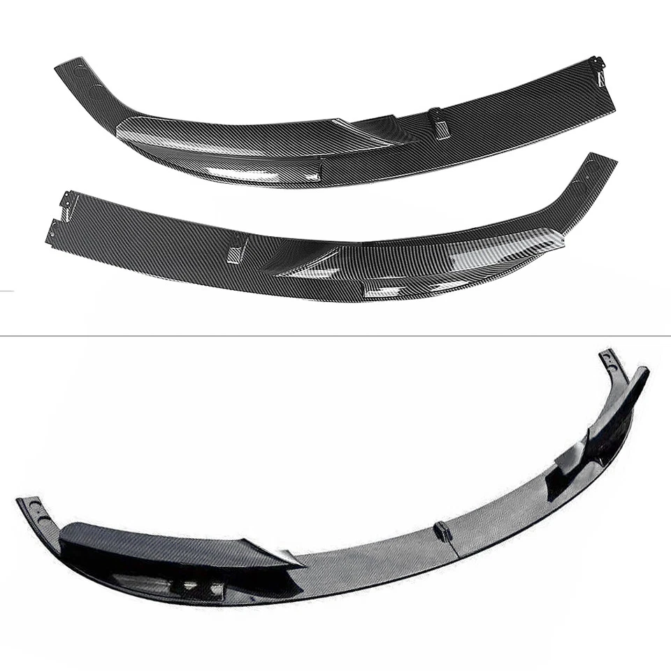Fit For 2012-2018 BMW F30 3 Series M Sport Front Bumper Lip Spoiler Carbon Fiber Foto 4 de 4