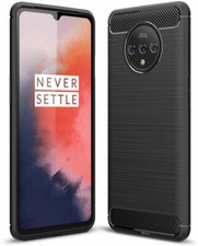 For OnePlus 7T Case Carbon Fibre Gel Cover Ultra Slim Shockproof Shockproof