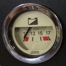 BEIGE VOLT GAUGE VOLTMETER VOLTIMETRO VEGLIA BRESSEL 52mm MINI COOPER