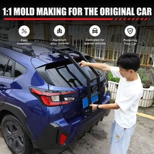 Steel Car Tailgate Climbing Foot Step Ladder Rack Kit For Subaru Crosstrek 2023+