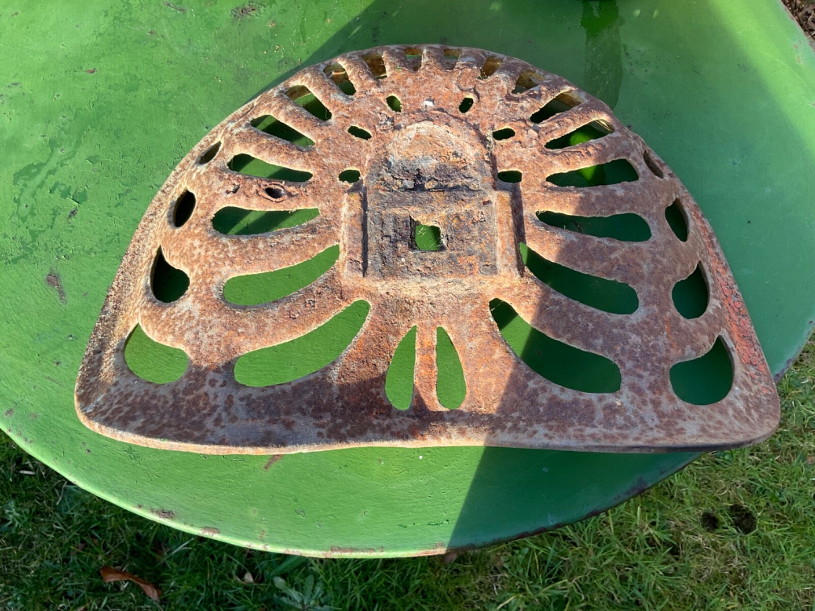 Vintage Cast Iron Tractor seat eBay