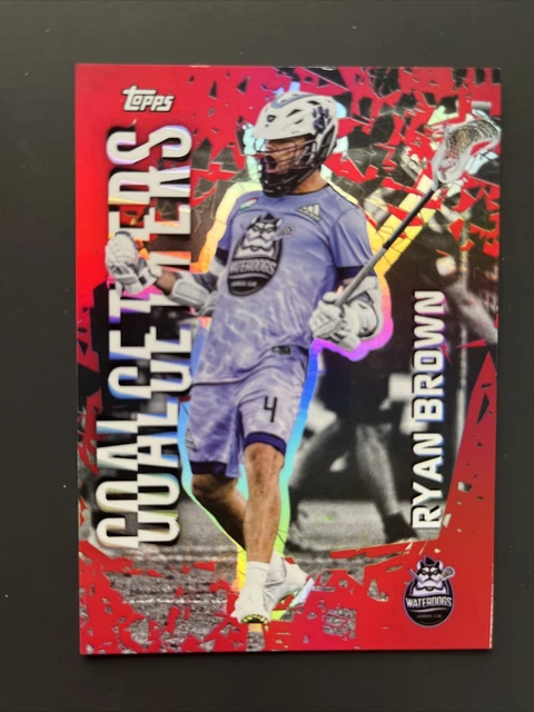 2022 Topps PLL Lacrosse RYAN BROWN Red Foil Goal Getters SSP Case Hit 08/10 🥍🔥