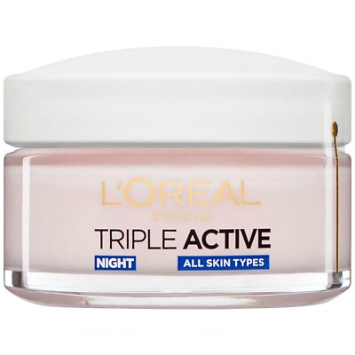 L'OREAL Triple Active Comforting Nachtfeuchtigkeitscreme für alle Hauttypen 50ml *NEU*