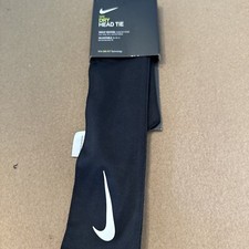 Nike DRI FIT Head Tie Headband Flags Swoosh Tennis Badminton Adjustable