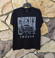 NWOT CHEVY TRUCKS Promo Black T-Shirt Medium Gildan Heavy Cotton 100