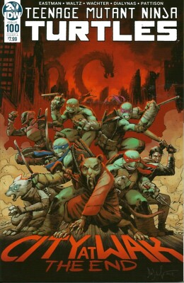 TEENAGE MUTANT NINJA TURTLES #100  DAVE WACHTER COVER A  IDW  NOV 2019  NM