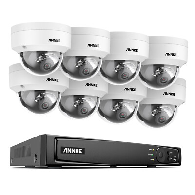 ANNKE 12MP 8CH 16CH NVR 4K 8MP Audio POE IP Security Camera System Color Night 