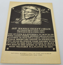 1953-63 National Baseball Hall of Fame Postcards Artvue Jay Hanna (Dizzy) Dean
