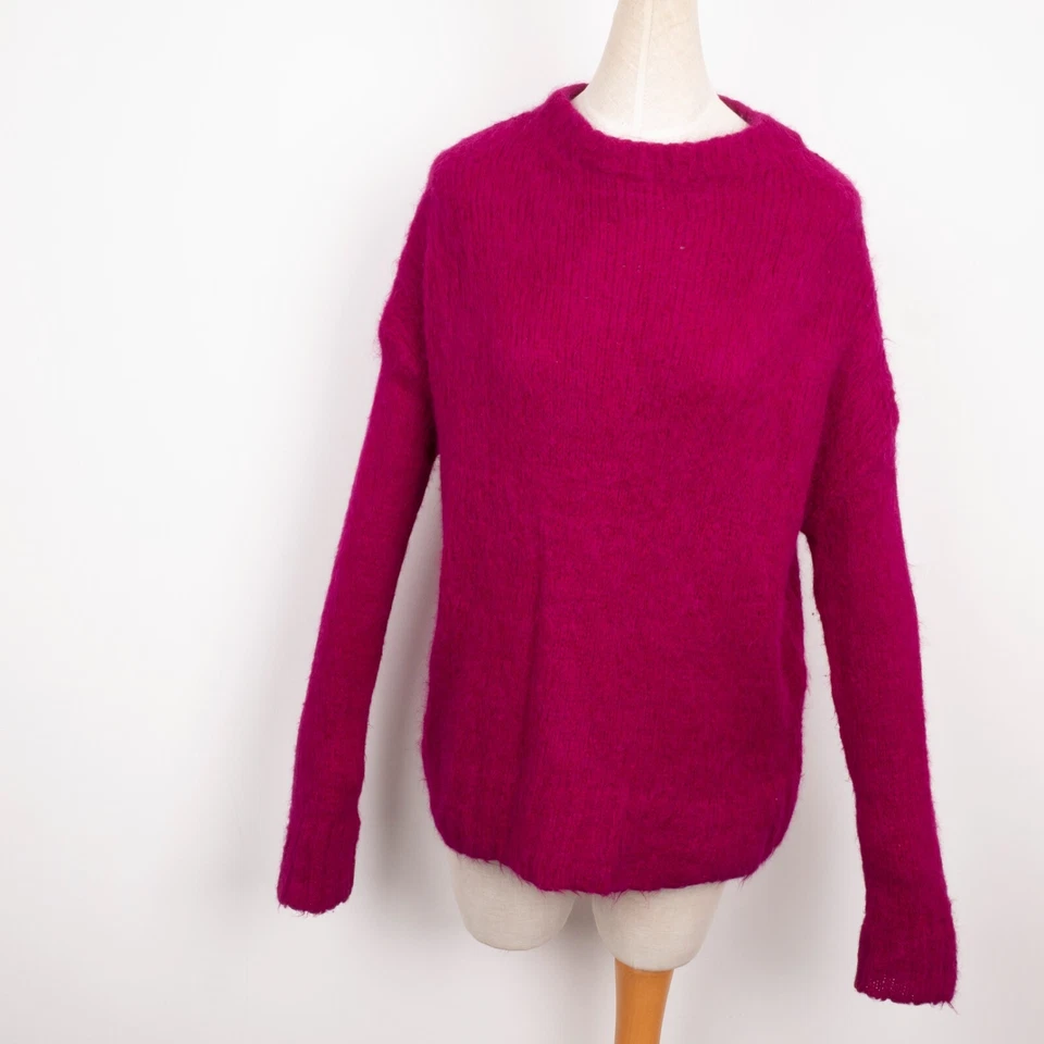 TOAST CAKBU Women's SURI ALPACA & Merino Wool Pink Knit Jumper Sweater Size: S-M - Image 2 of 4