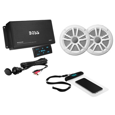 Boss Audio Ask902B.6 4 Channel Amplifier And 6.5'' Speaker Kit White