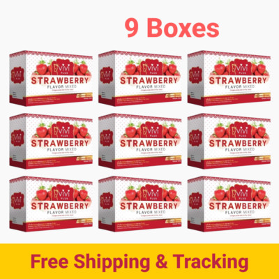 9x Vivi Plus Strawberry Mix Collagen Radiance Skin Weight Loss Anti Aging Diet
