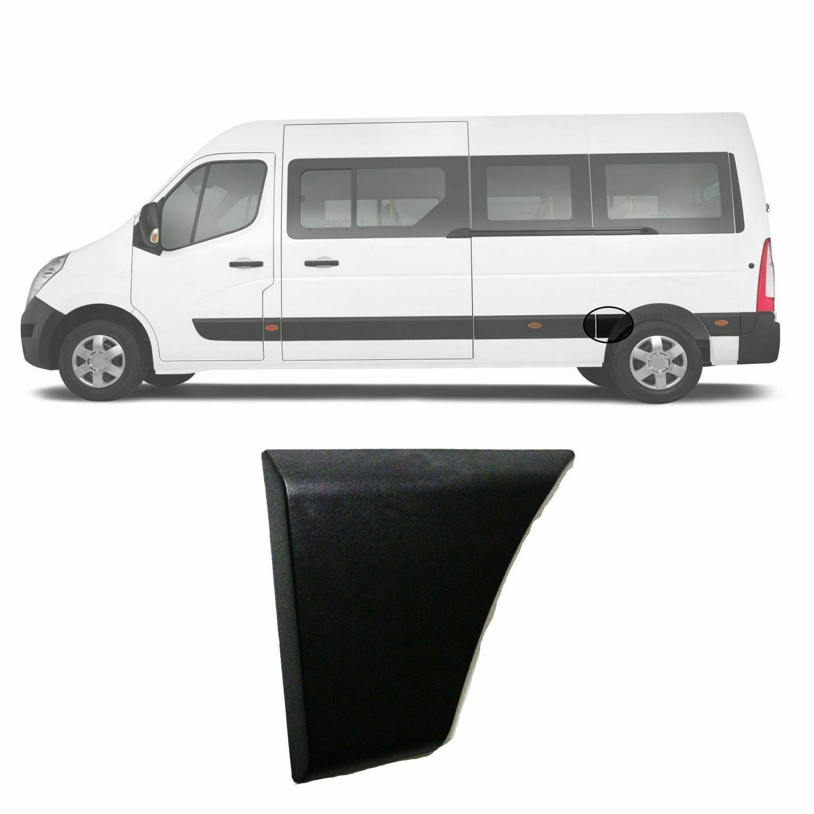 Moulure latérale panneau arrière côté gauche pour Renault Master MK 3 2010-2016