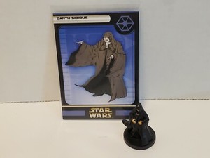 Star Wars WotC Miniatures Darth Sidious Very Rare #36/60 With Card 2004