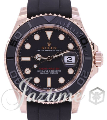 Rolex Yacht-Master 40mm Black Matte Rose Gold Rubber 126655 | eBay