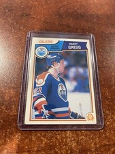 1983-84 O-Pee-Chee hockey OPC #28 Randy Gregg RC - Edmonton Oilers