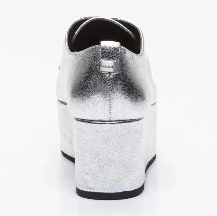 Scarpe Derby color argento - Immagine 4 di 4