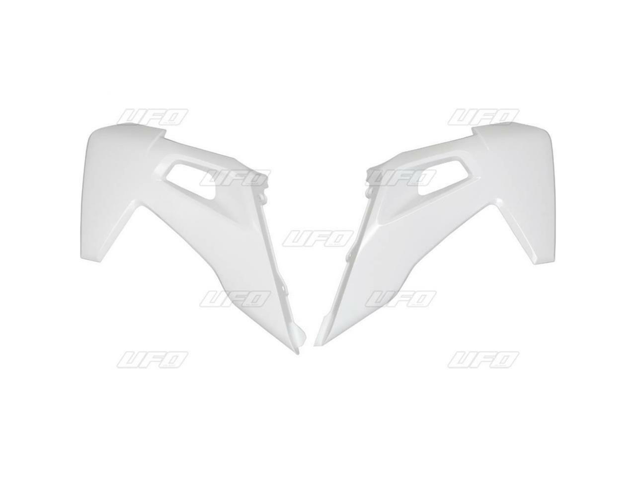 Ouïes de radiateur UFO blanc pour motocross HUSQVARNA FC 250 350 450 modèle 2019