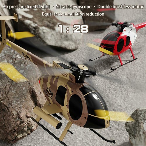 Remote Control Helicopter 4CH UAV 1:28 Single Blade RC Helicopter RTF Red F8R4 - Picture 5 of 13