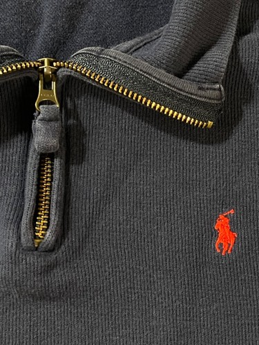 Polo Ralph Lauren Sweater Youth Boy XL 18/20 Blue Collared Neck Red Pony - Picture 5 of 12