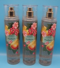 3 Bath  Body Works Lot PEARBERRY Fine Fragrance Mist FREESIA Woods FREE SHIP