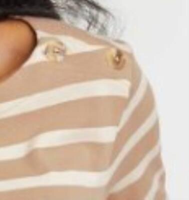 Hatch Maternity Blouse Striped Long Sleeve Jersey Sizes S to XXL