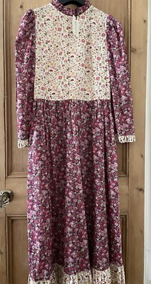 O Pioneers Clara Dolly Mix Dress Size 12 cream/claret