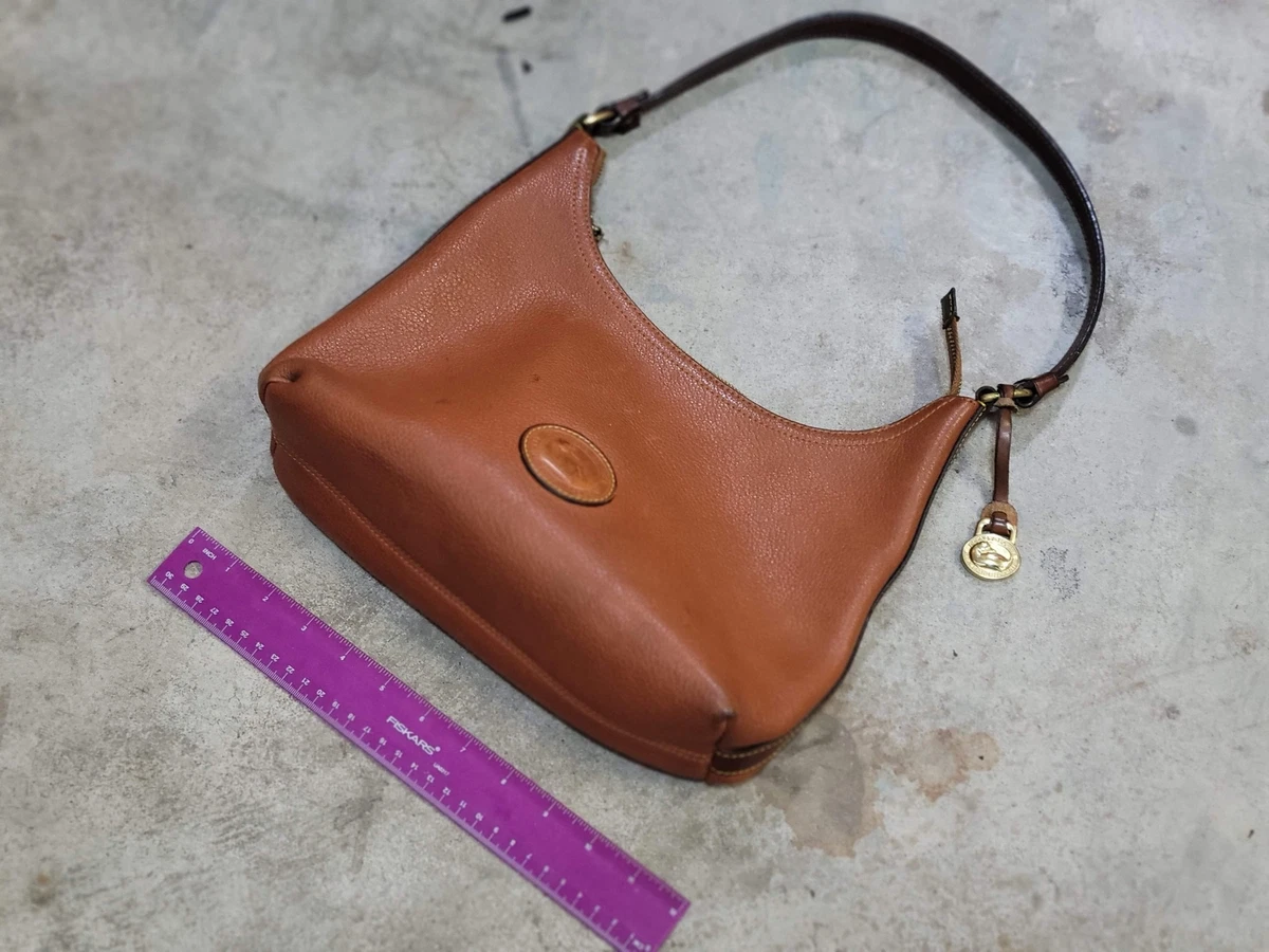 Pre Owned Vintage Dooney Bourke DB Brown Leather Purse Hand Bag
