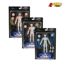 Tron Select 7" Series 1 Figure Set (Tron, Infiltrator Flynn, Sark) NM Packaging!