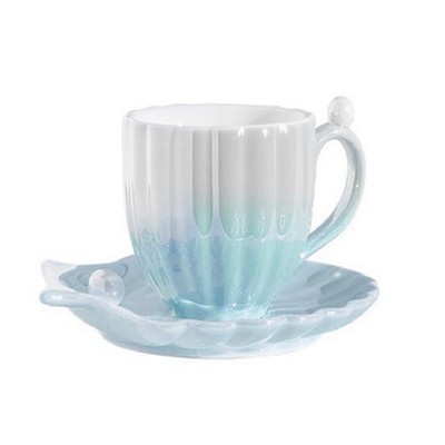 1X(Keramik Kaffeetasse mit Untertasse, Tasse, süße Kaffeetassen für und5485