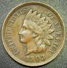 XF 1903 1C Indian Head Cent