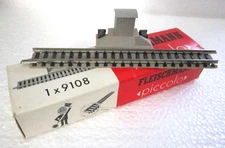 FLEISCHMANN 9108 N 2 POLE STRAIGHT POWER CONNECTING TRACK W/SUPPRESSOR NIB 9101
